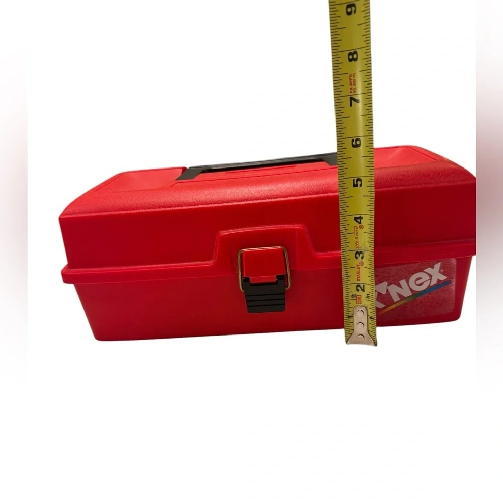 K'NEX Red Box Hard Carrying Carry Case 90's with K’Nex Vintage Package Sets